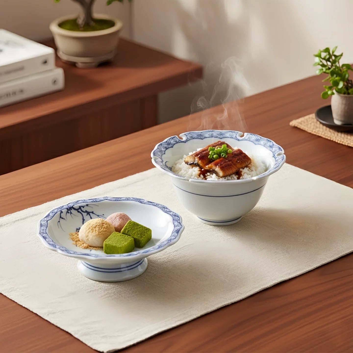 Collection d'assiettes en céramique Edanagi en Arita Ware
