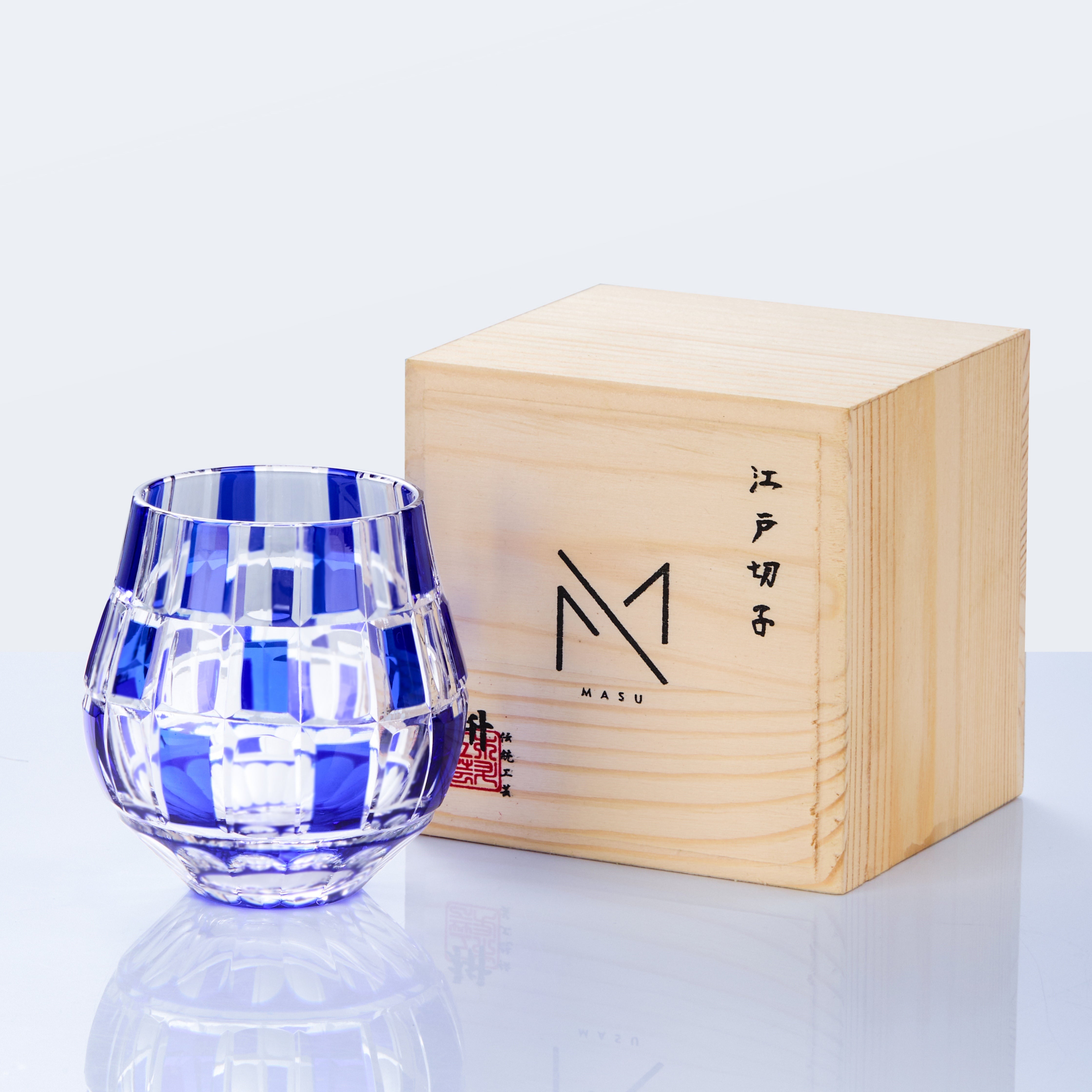 Edo Kiriko Handcrafted Ichimatsu Kagayaki Whisky Glass Collection