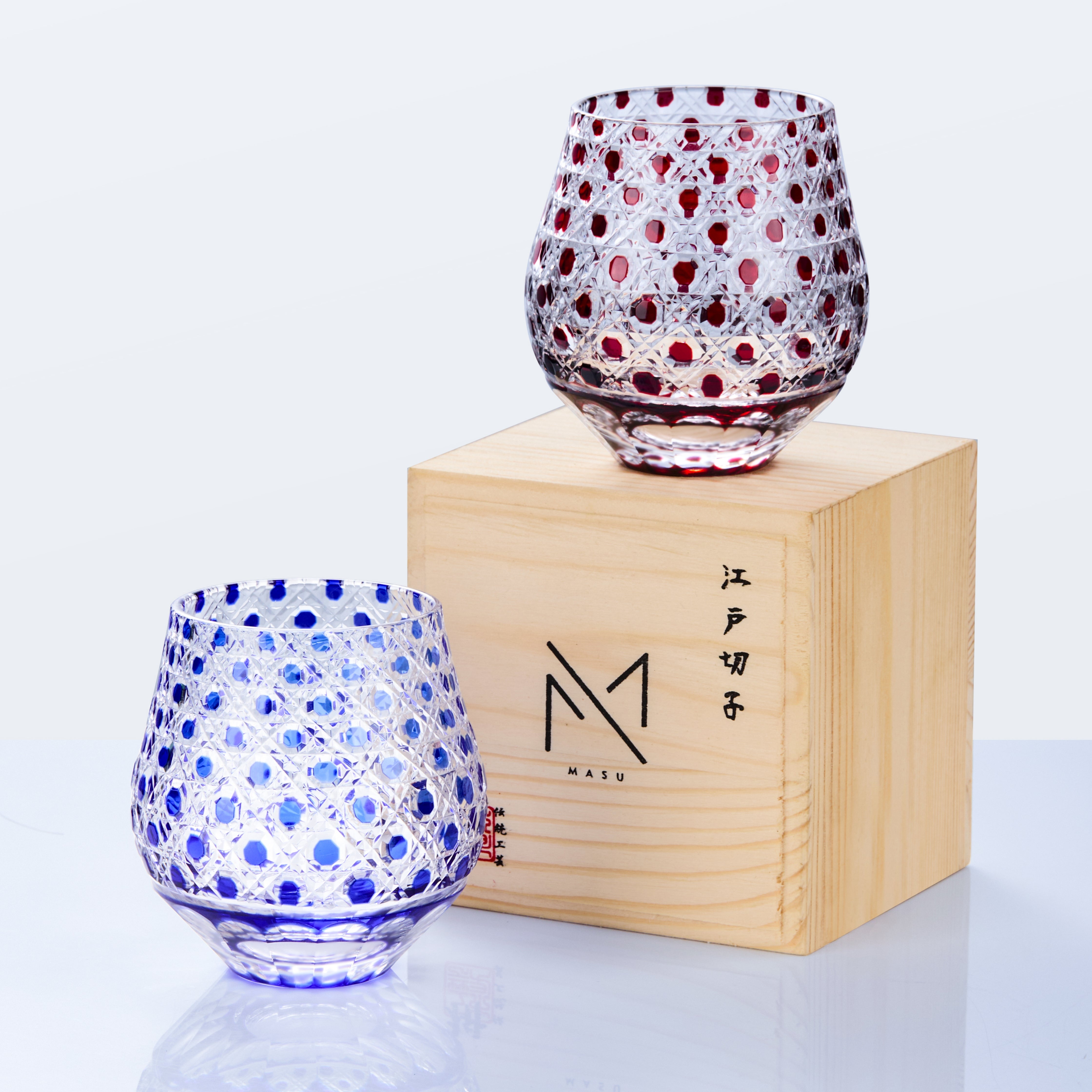 Edo Kiriko Handcrafted Tama no Hikari Whisky Glass Collection