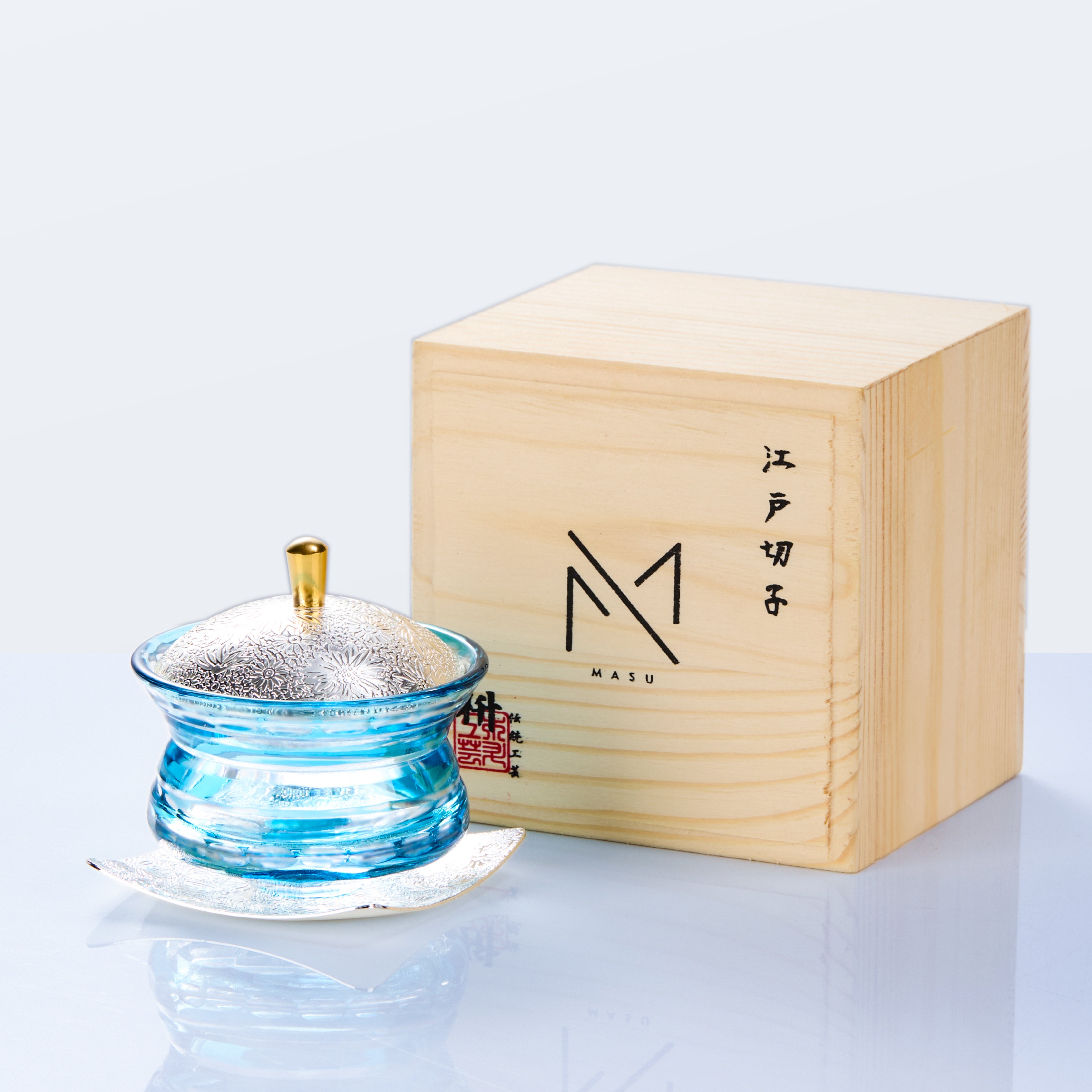 Edo Kiriko Chimi Washokki Lidded Glassware Collection