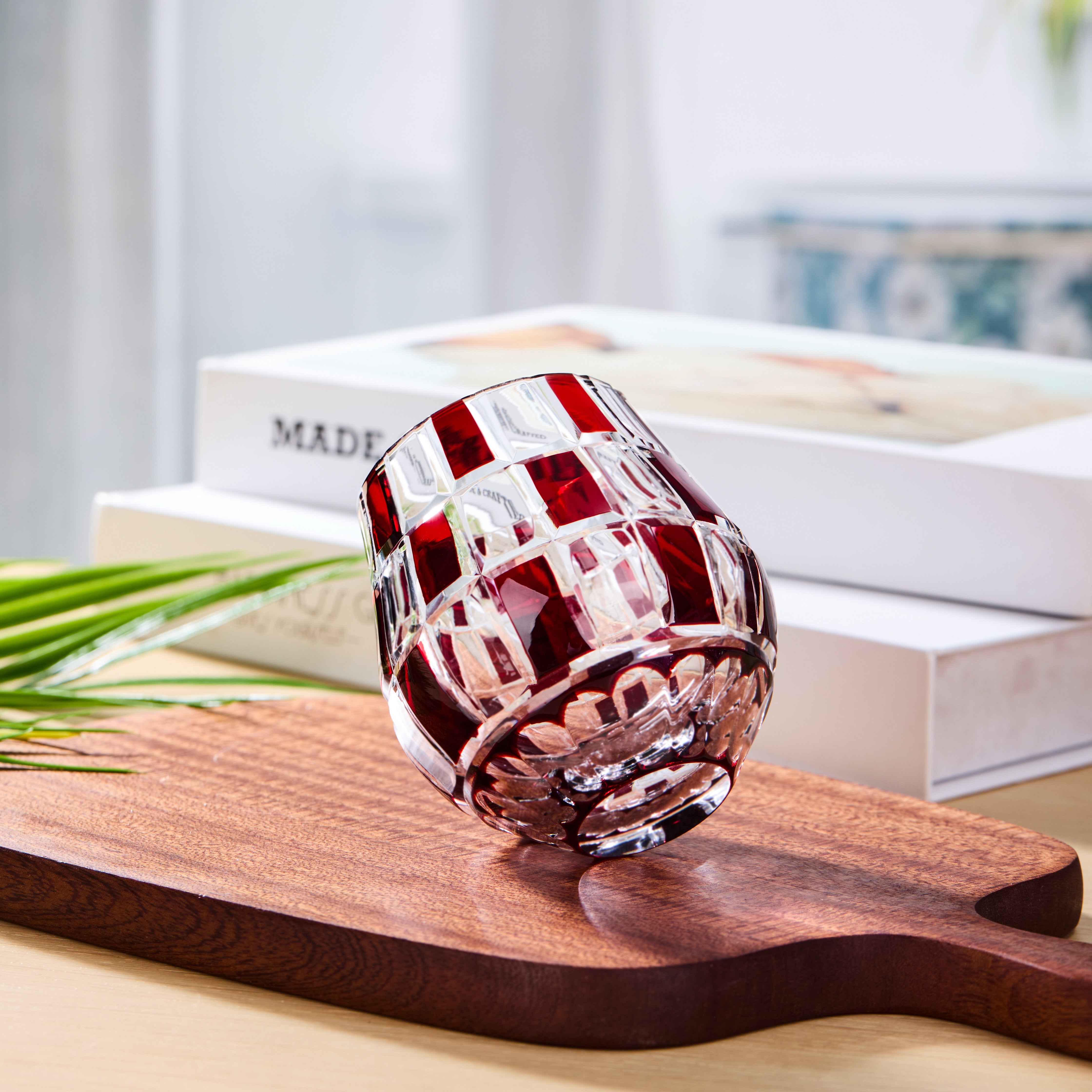 Edo Kiriko Handcrafted Ichimatsu Kagayaki Whisky Glass Collection