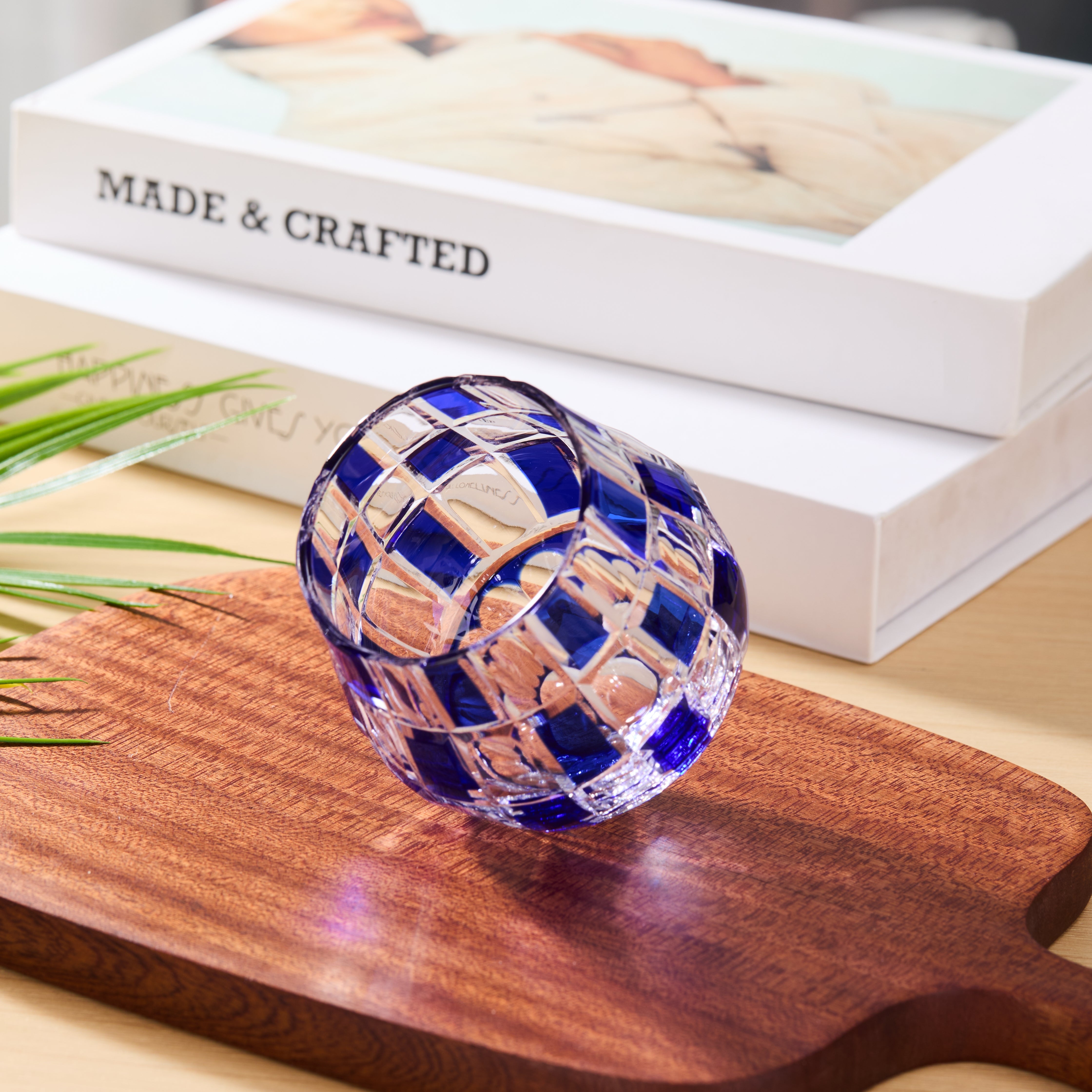 Edo Kiriko Handcrafted Ichimatsu Kagayaki Whisky Glass Collection