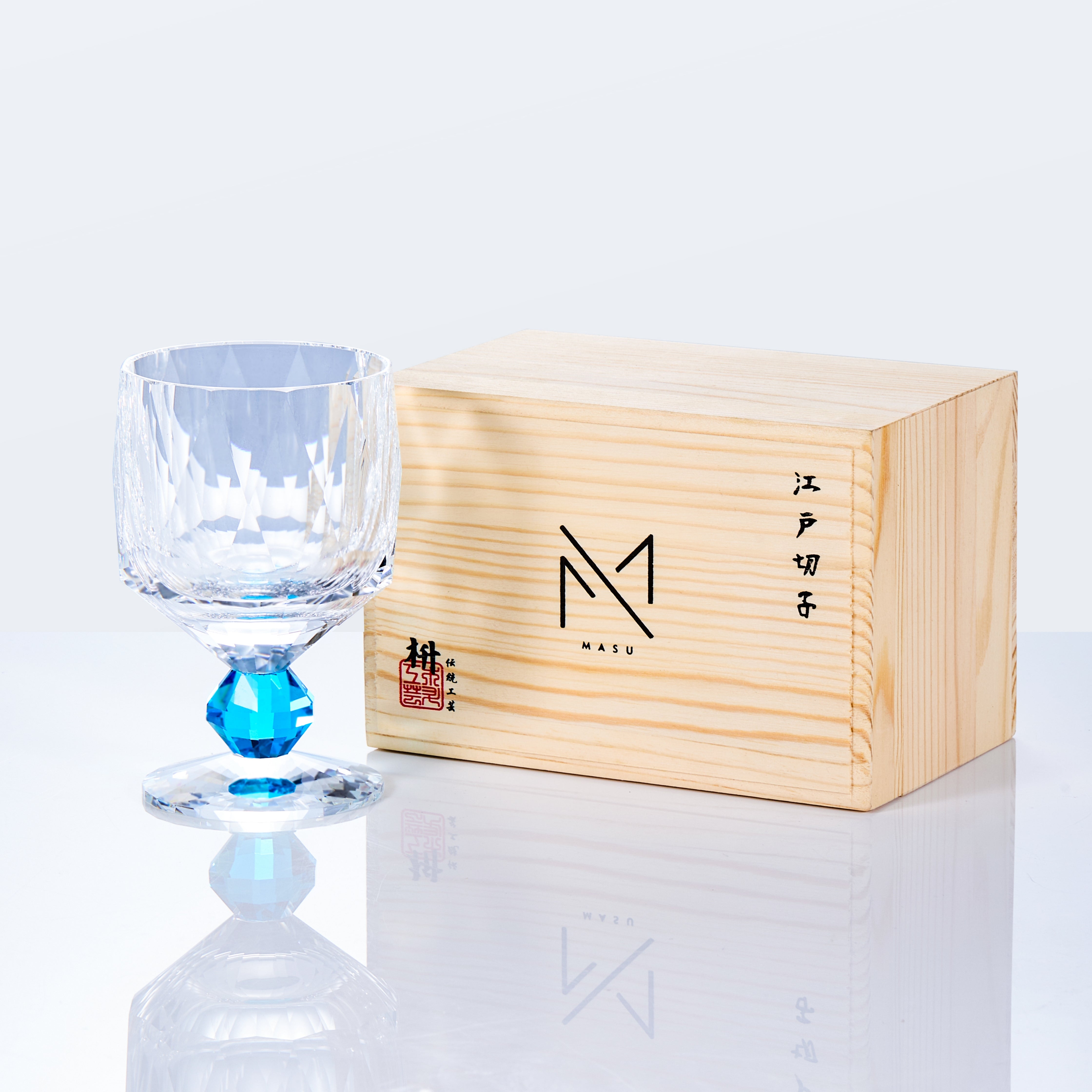 Edo Kiriko Handcrafted Crystal Prism Whisky Glass