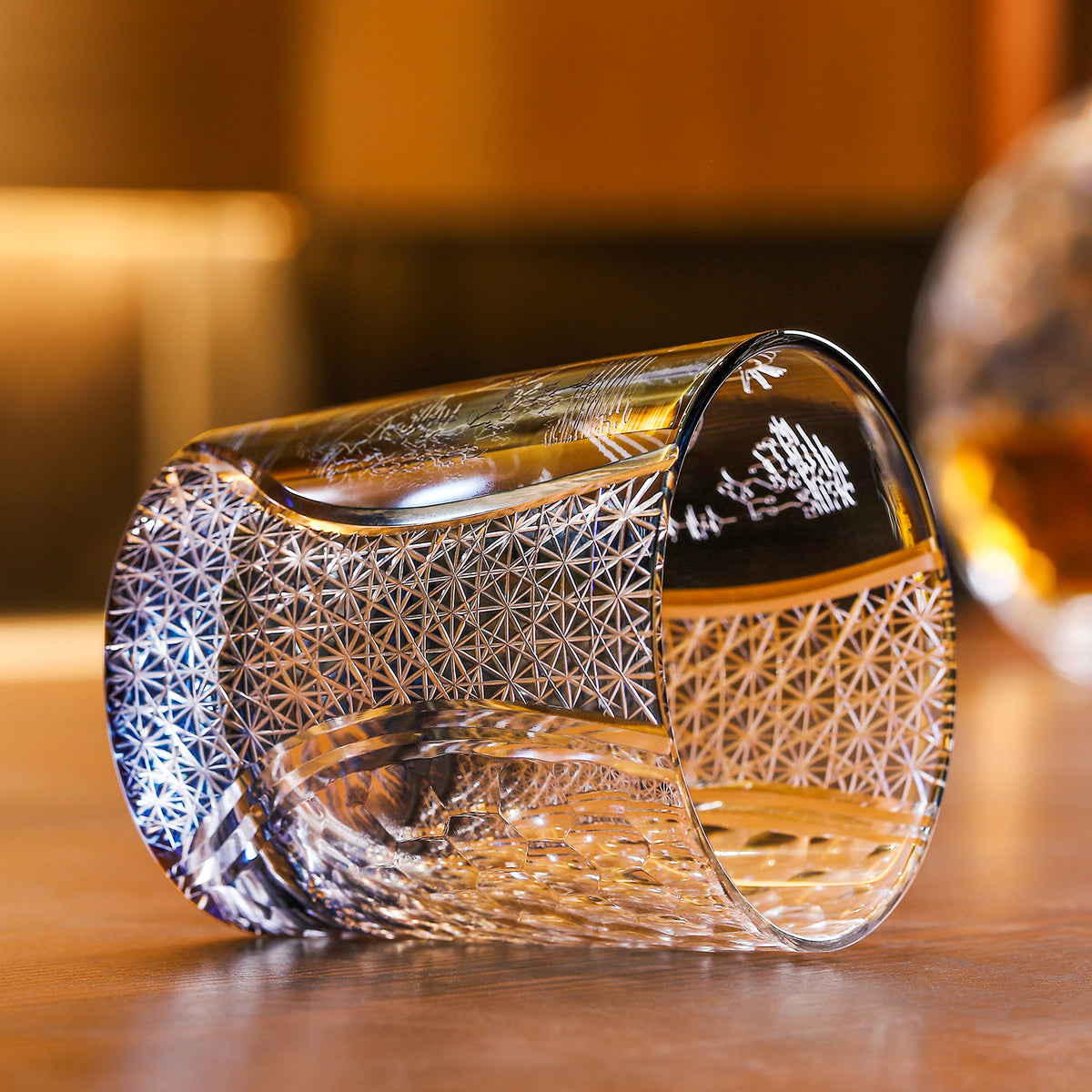 Edo Kiriko Handcrafted Aoi Monogatari Whisky Glass Collection