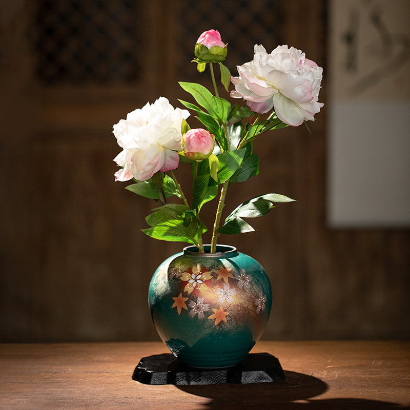 Kutaniyaki Handcrafted Hana Vase Collection