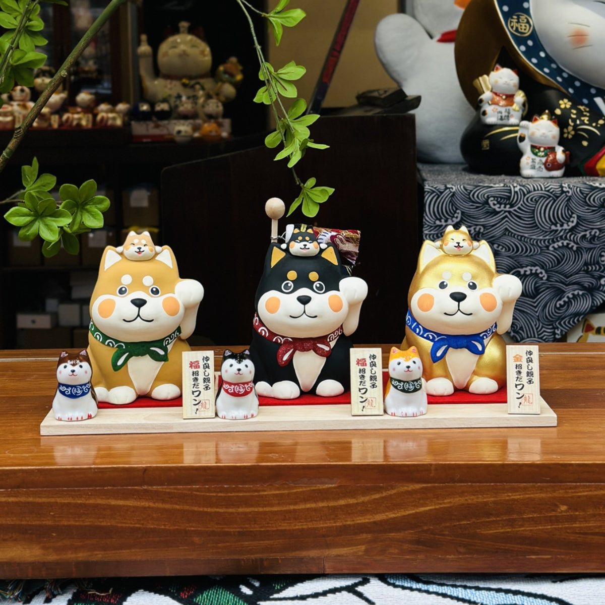 Japanese Shiba Inu Festive Ceramic Coin Bank Collections