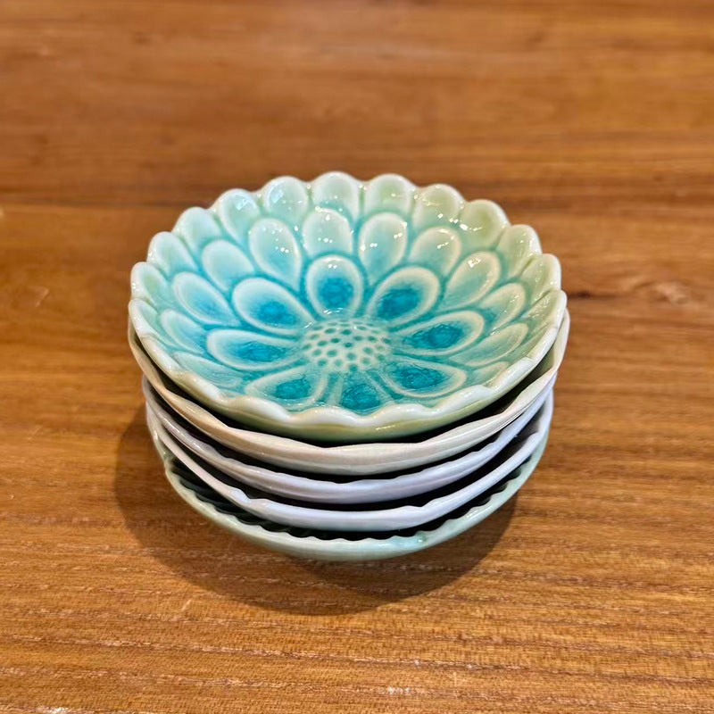 Hatsuichi Mino Ware Aoi Kage Sauce Plate Set of Five