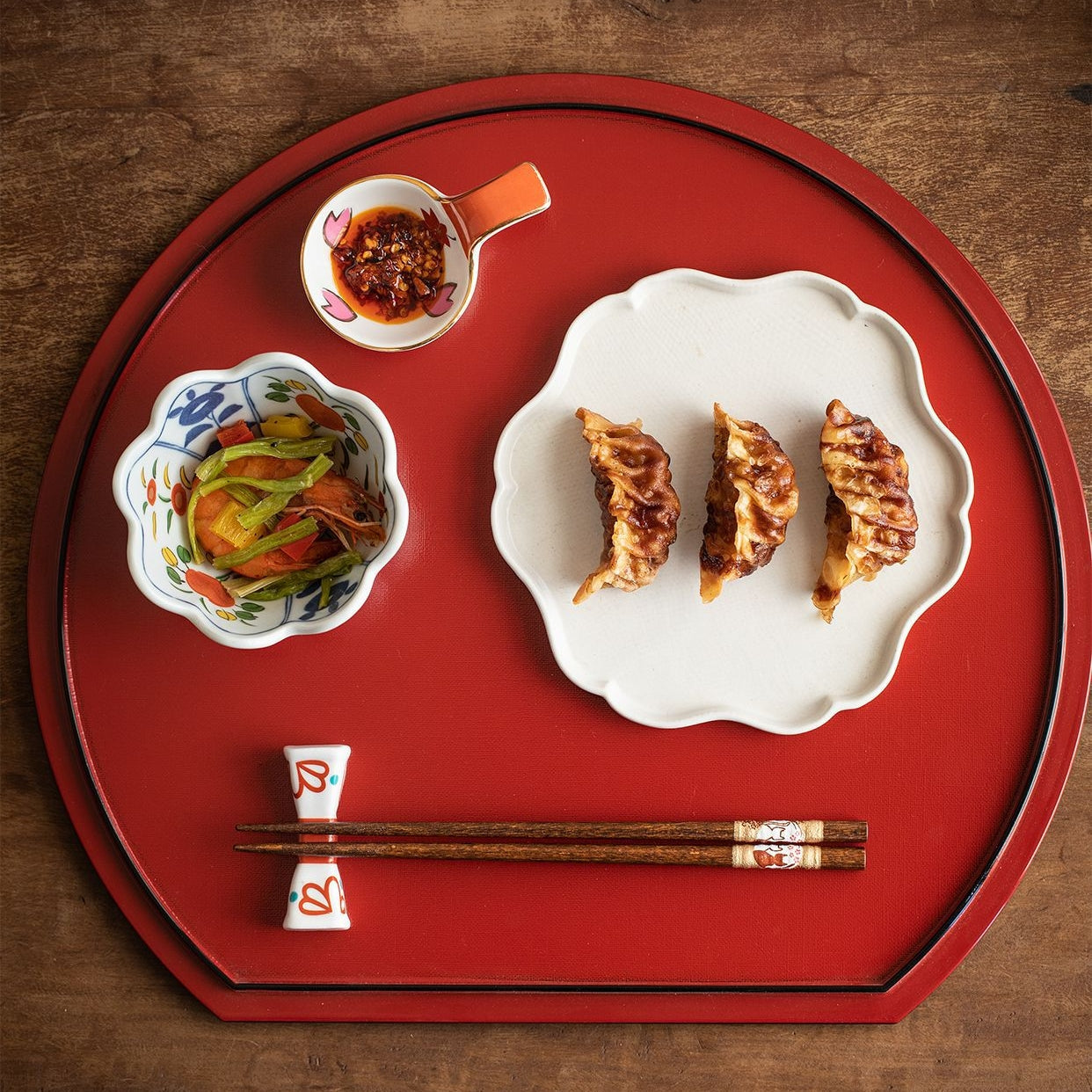 Sakura Neko Couple Wooden Chopsticks