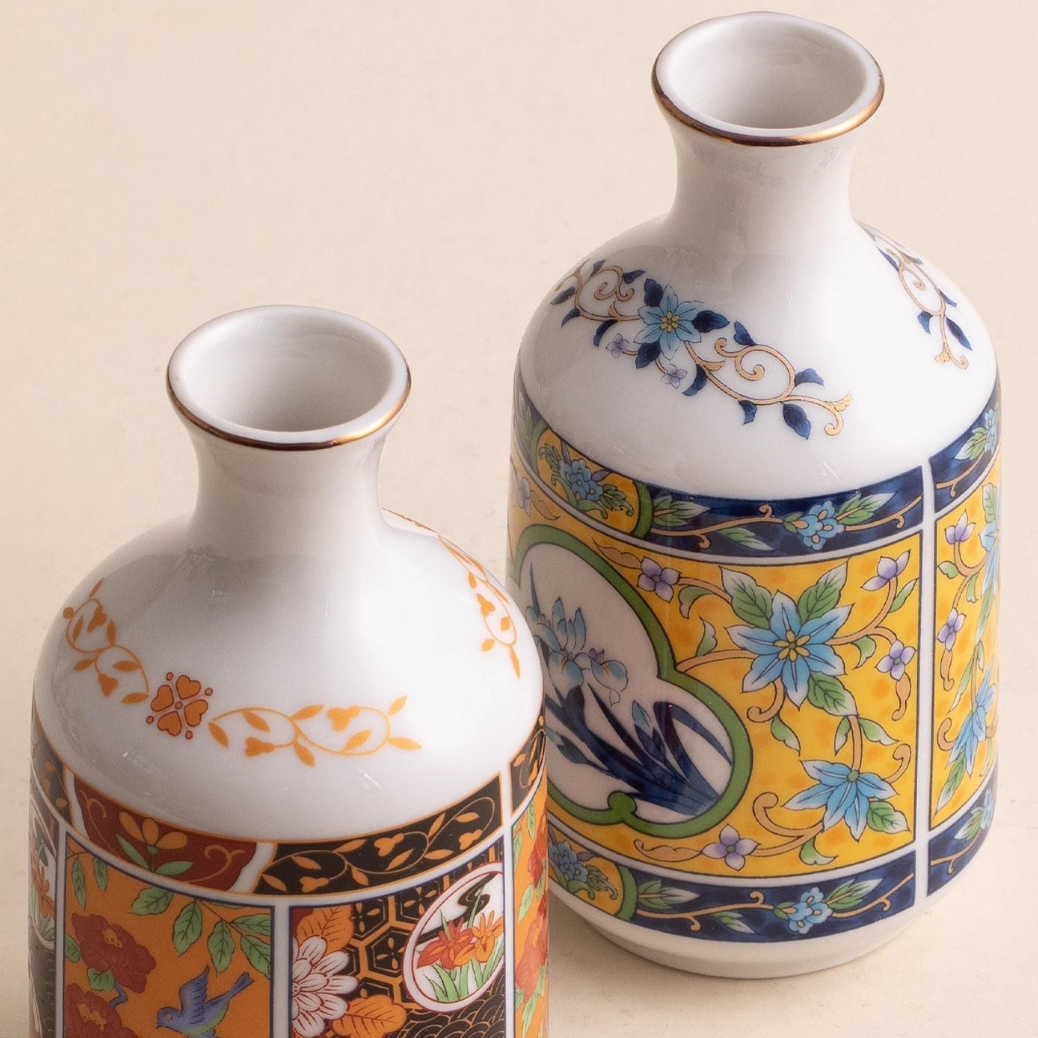 Japanese Handcarfted Mino Ware Ceramic Sake Set