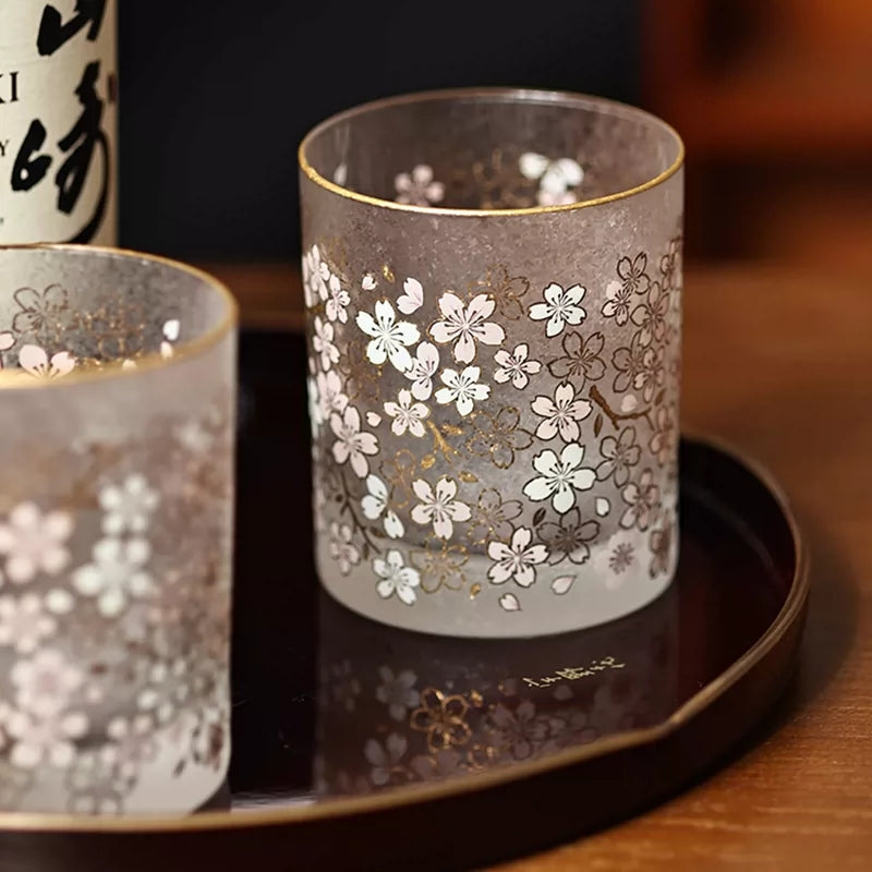 Aderia Sakura Kinpaku Glass Collection