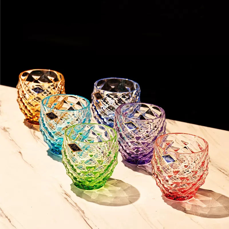 Bohemia Crystal Chroma Whisky Glasses with Stand Set