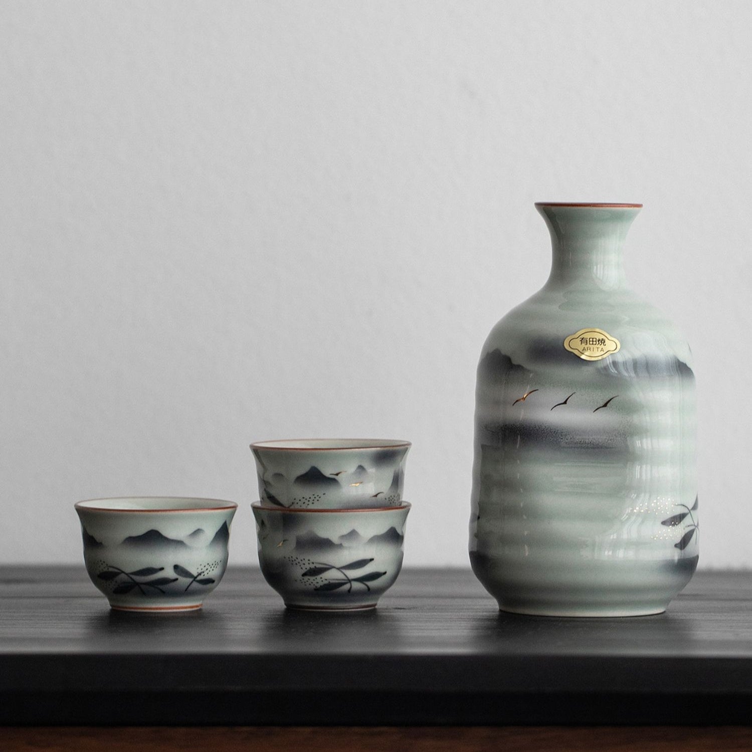 Arita Ware Handcrafted Unkai Sake Set