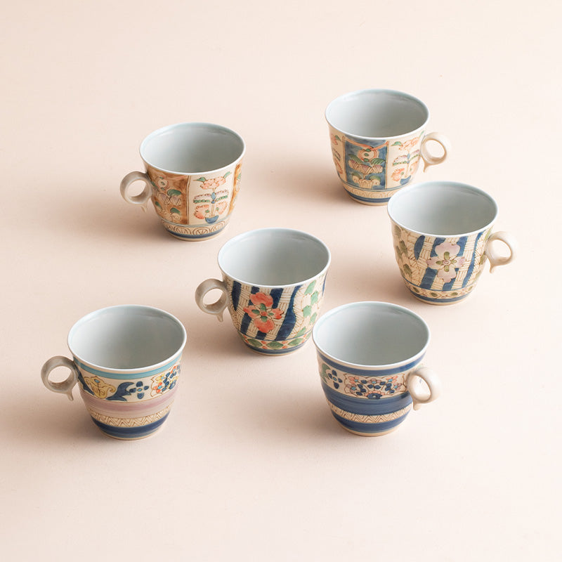 Japanese Handcrafted Hasami Ceramic Hanashin Mug Collection