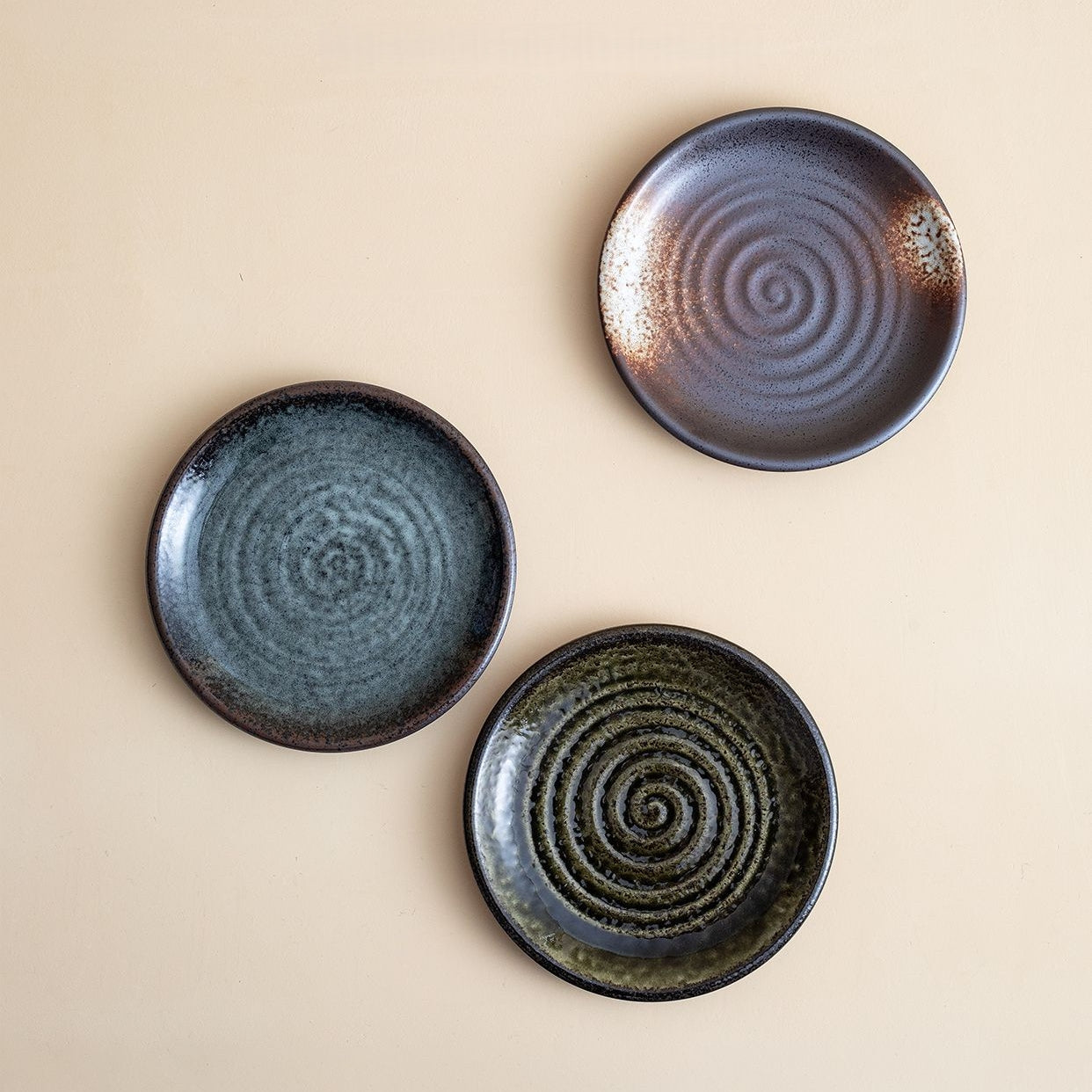 Hatsuichi Mino Ware Handcrafted Wabi Sabi Deep Plate