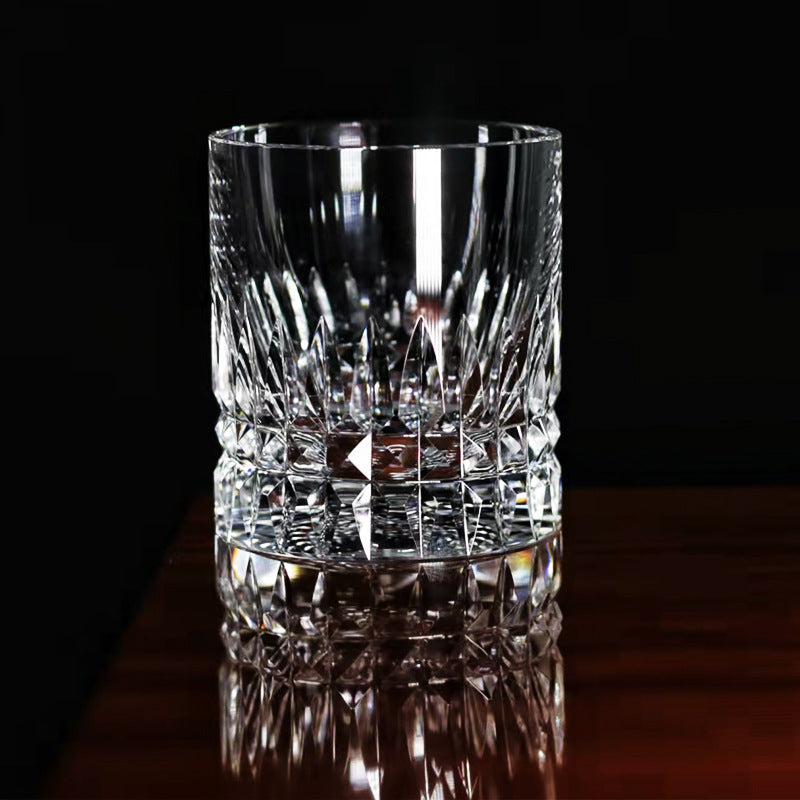 Edo Kiriko Crystal Royale Whisky Glass With Wooden Box