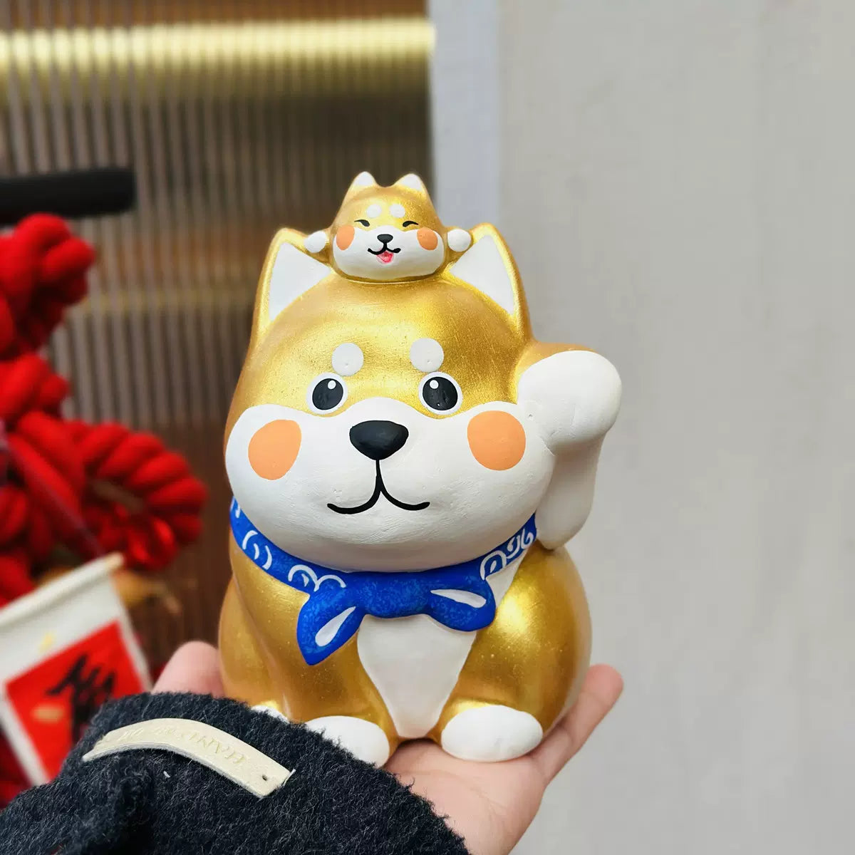 Japanese Shiba Inu Festive Ceramic Coin Bank Collections