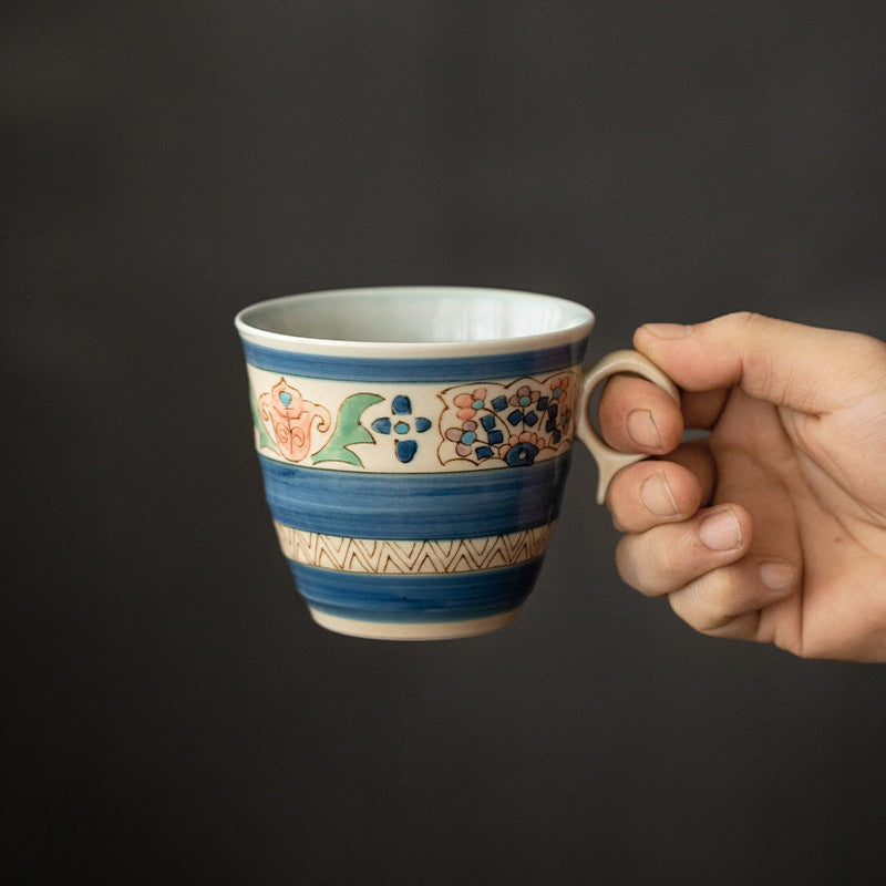 Japanese Handcrafted Hasami Ceramic Hanashin Mug Collection