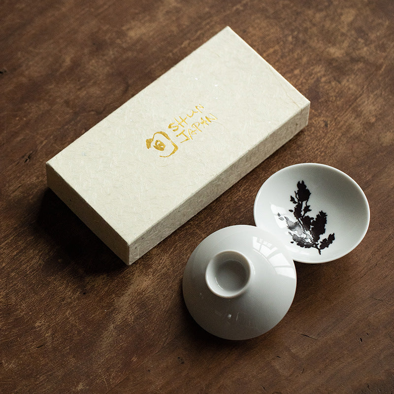Ensemble de tasses à thé à fleurs chaudes thermochromiques Sakura Momiji en Mino Ware