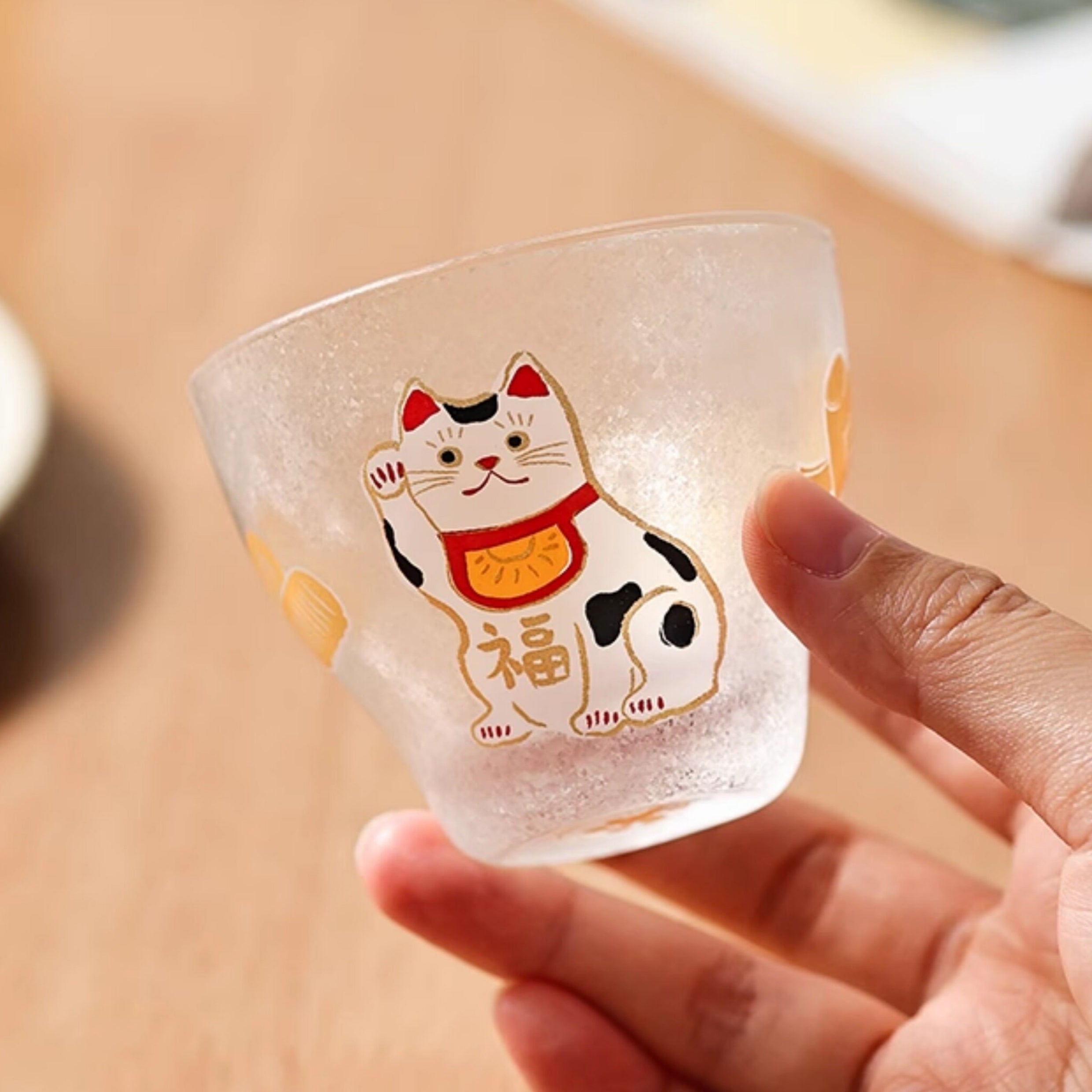 Aderia Eto Fuku Frosted Sake Cup Collection