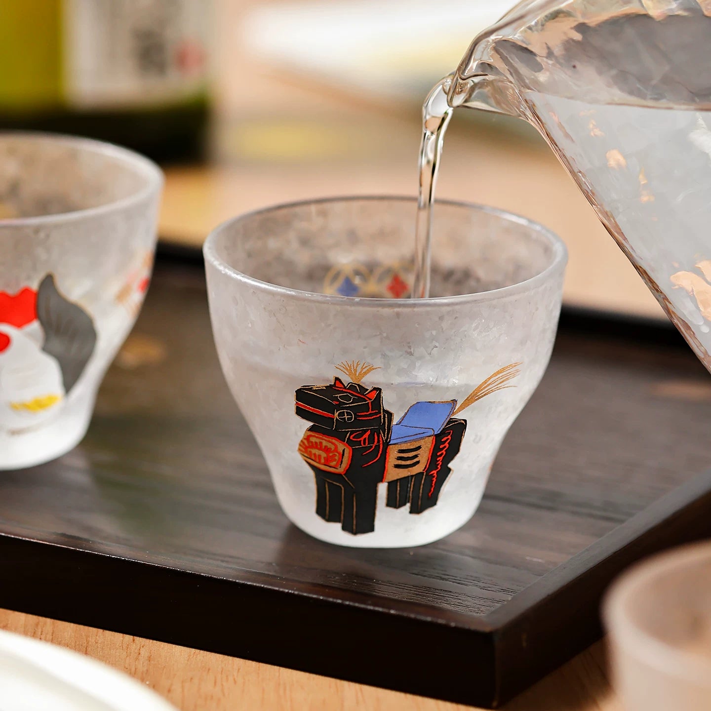Aderia Eto Fuku Frosted Sake Cup Collection