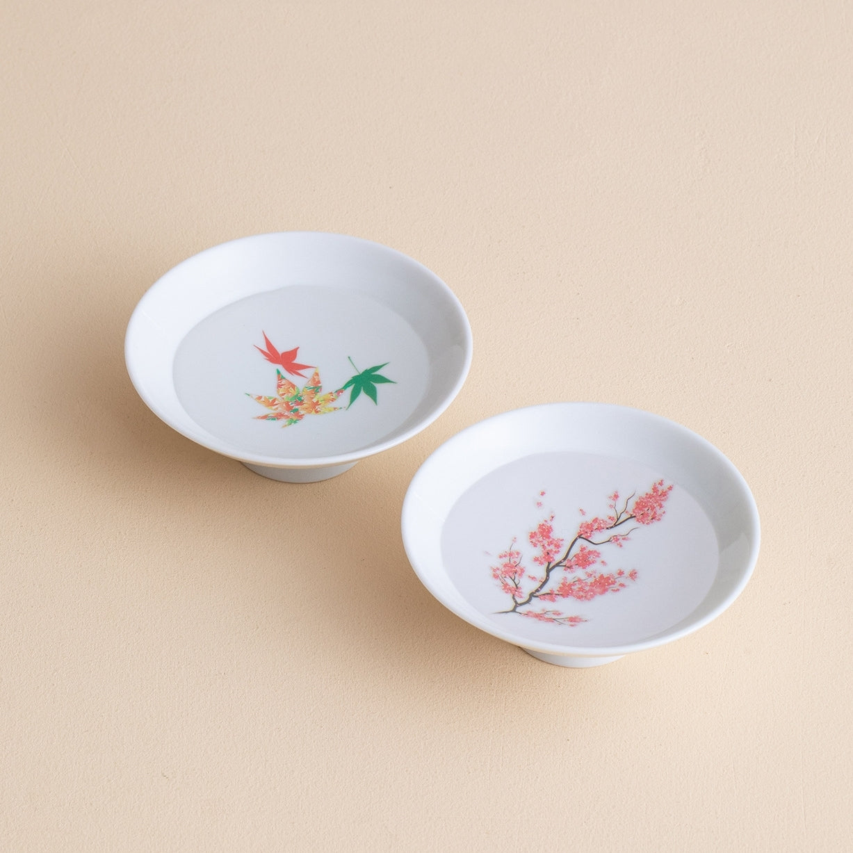 Ensemble de tasses à thé à fleurs chaudes thermochromiques Sakura Momiji en Mino Ware