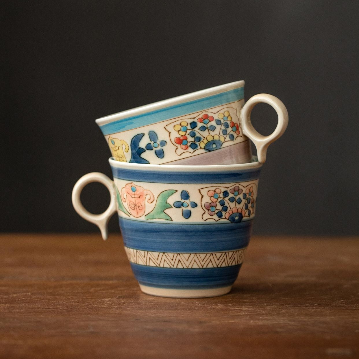 Japanese Handcrafted Hasami Ceramic Hanashin Mug Collection