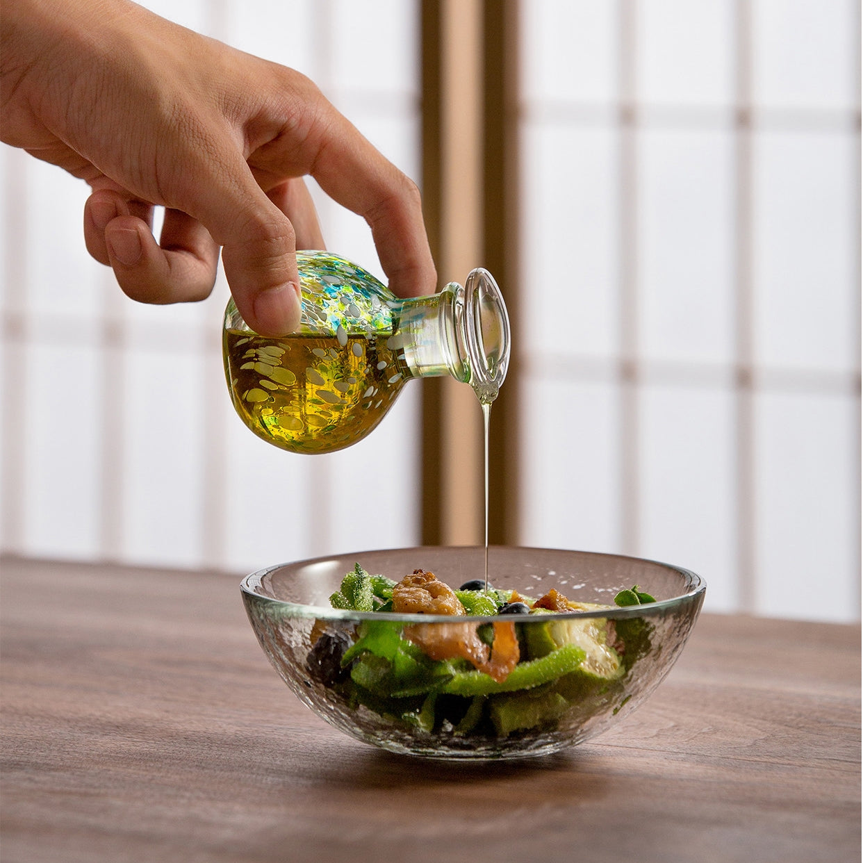 Misuno Glass Seasonal Essence Soy Sauce Bottle Collection