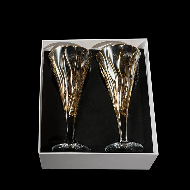 Bohemia Crystal Luxury Wine and Champagne Glass Decanter Set