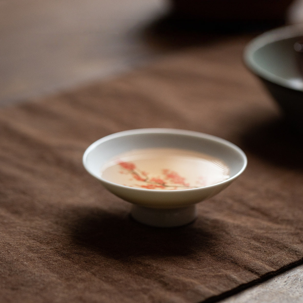 Ensemble de tasses à thé à fleurs chaudes thermochromiques Sakura Momiji en Mino Ware