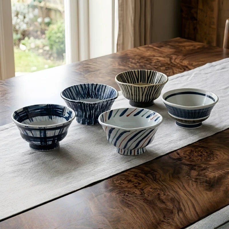 Hatsuichi Mino Ware Keshiki Ceramic Bowl Collection