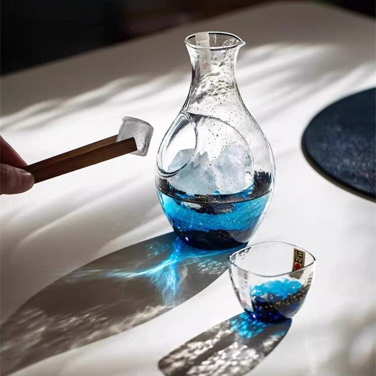 Toyo Sasaki Hoshi Nagare Gold Foil Cold Sake Set