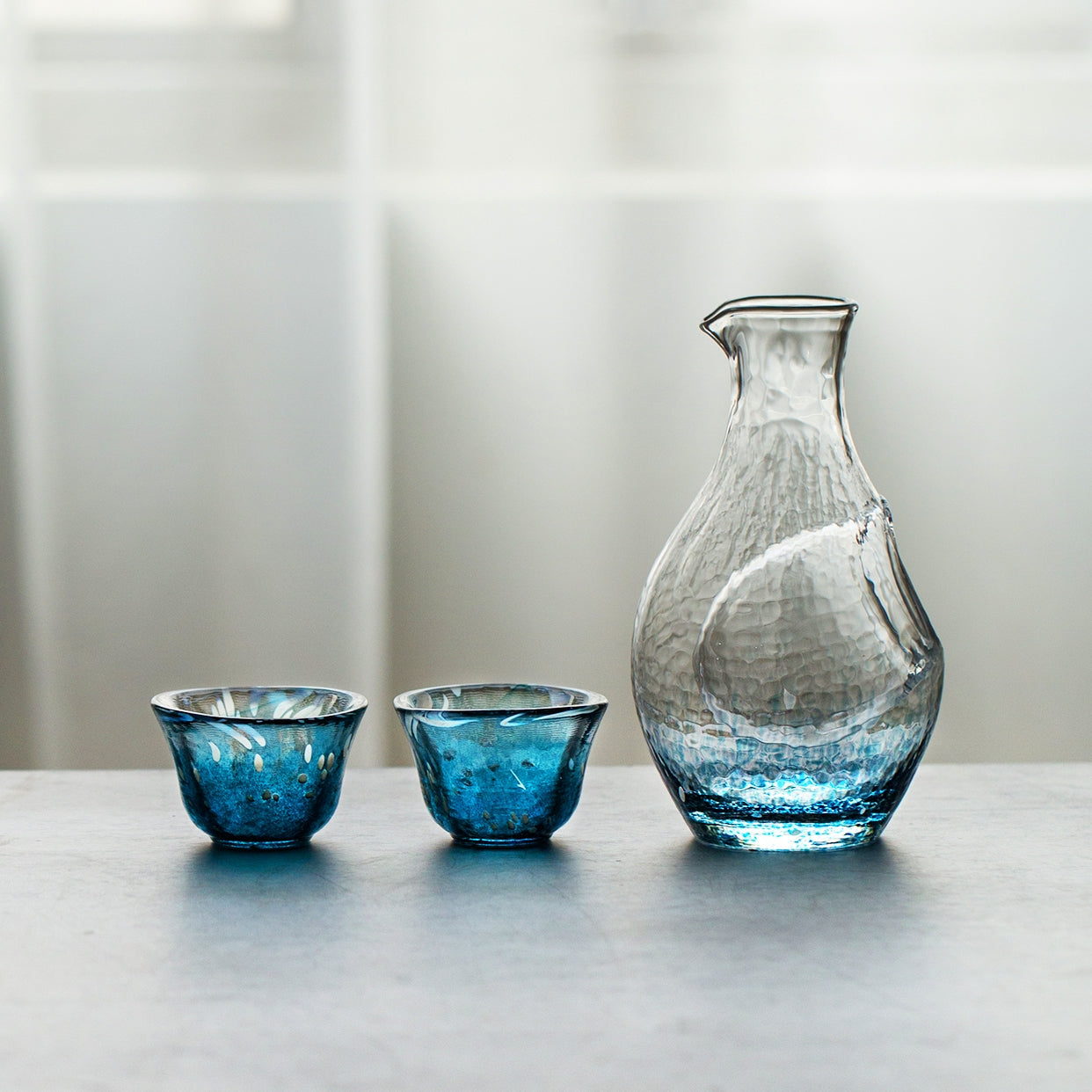 Toyo Sasaki Sapphire Cold Sake Set