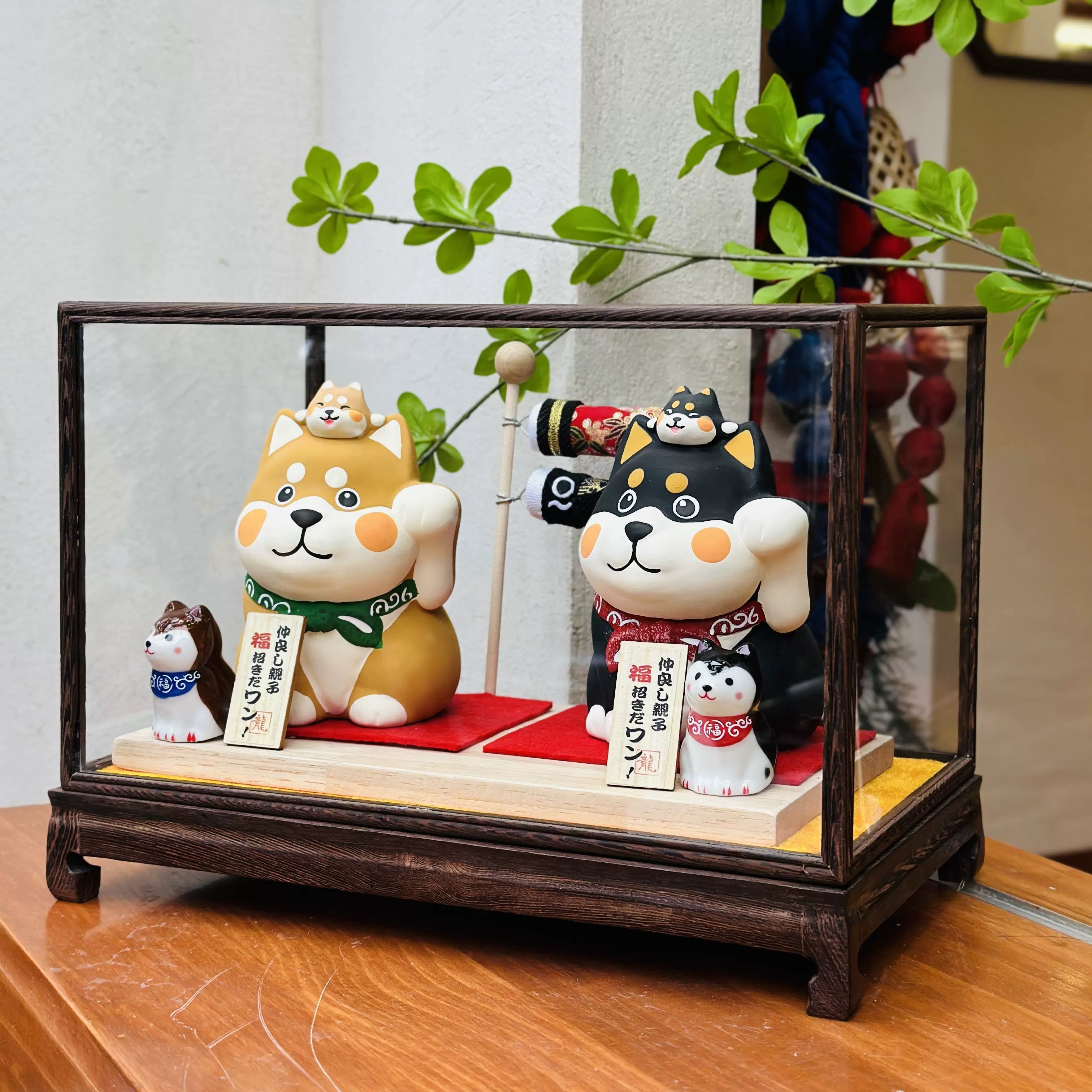 Japanese Shiba Inu Festive Ceramic Coin Bank Collections