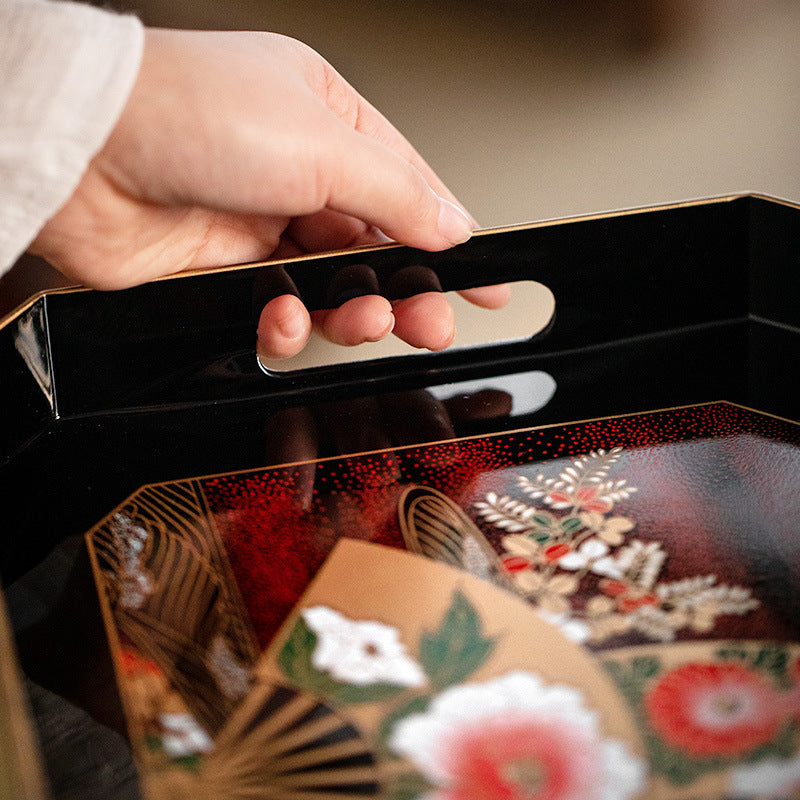 Yamanaka Shikki Handcrafted Senbu Tray