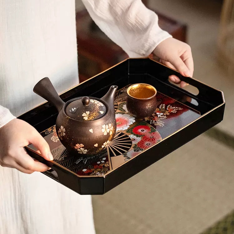 Yamanaka Shikki Handcrafted Senbu Tray