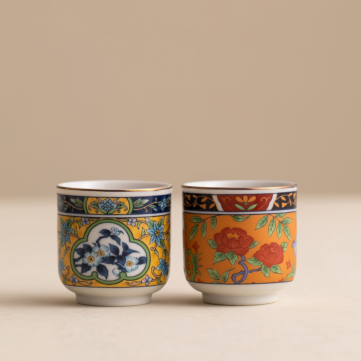 Japanese Handcarfted Mino Ware Ceramic Sake Set