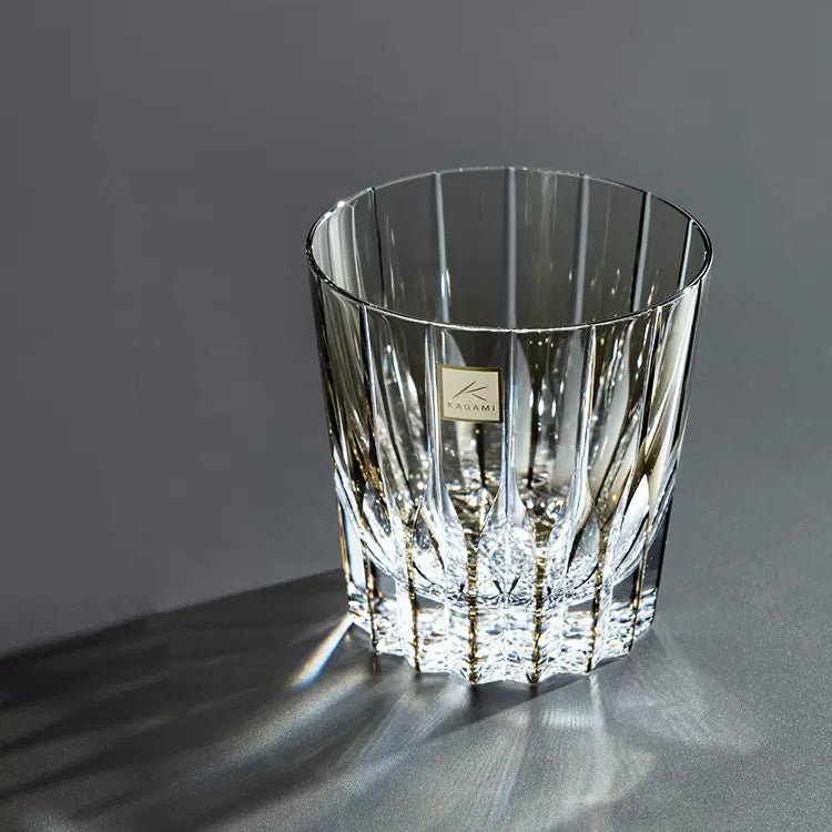 KAGAMI Edo Kiriko Crystal Starburst Whisky Glass MASU kagami-edo-kiriko-crystal-starburst-whisky-glass-masu