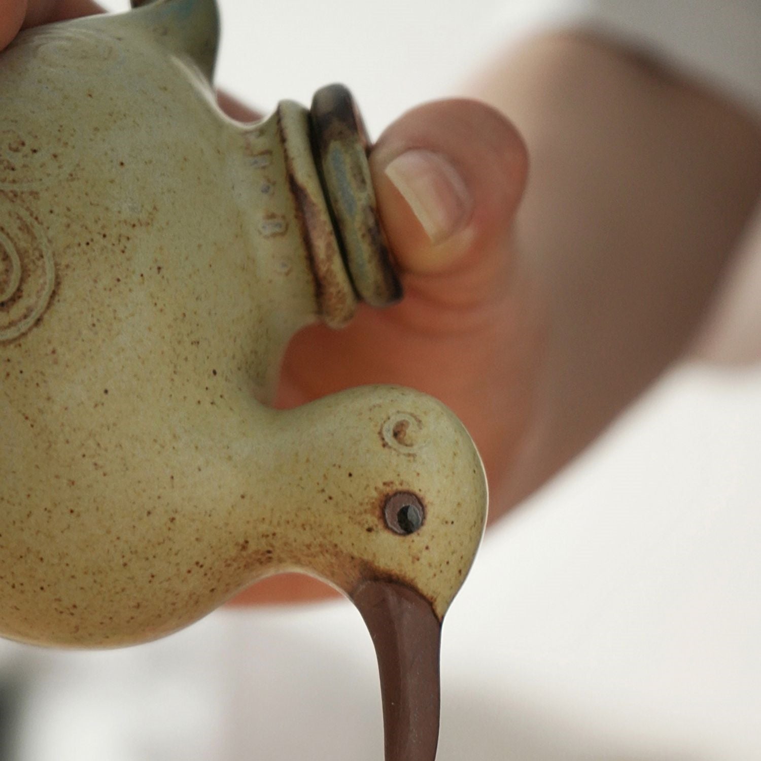 Seto Ware Handcrafted Duck-Shaped Soy Sauce Dispenser