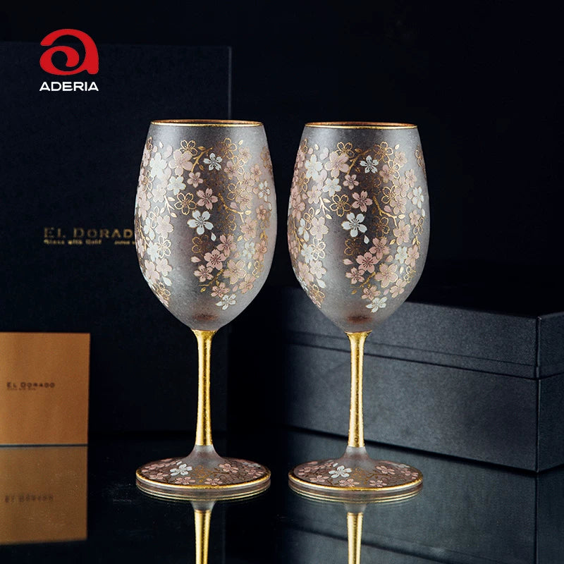 Aderia Sakura Kinpaku Glass Collection