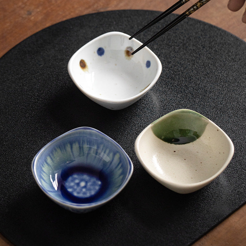 Hatsuichi Mino Ware Wabi Sabi Condiment Dish Set of Six