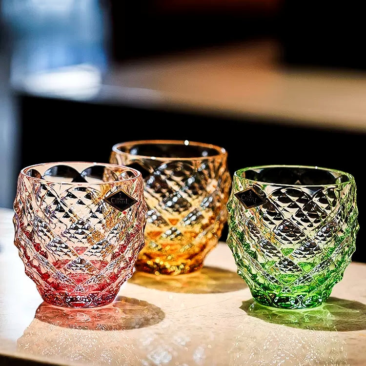 Bohemia Crystal Chroma Whisky Glasses with Stand Set