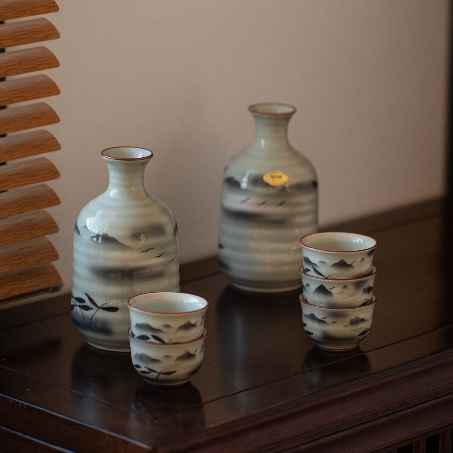 Arita Ware Handcrafted Unkai Sake Set