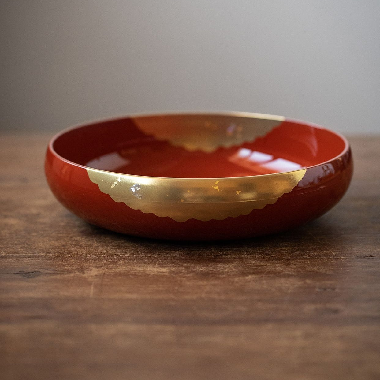 Yamanaka Shikki Circular Cranes Lacquer Resin Bowl