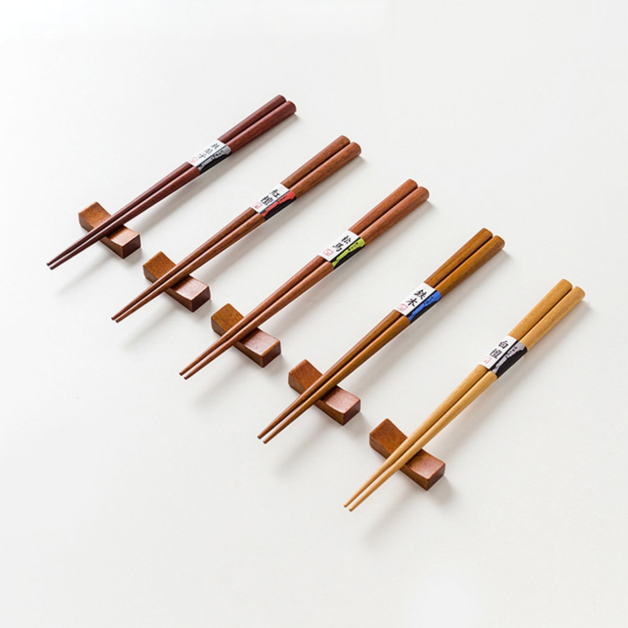 ISHIDA Handcrafted Ki no Aji Mixed Wood Chopstick Set of Five