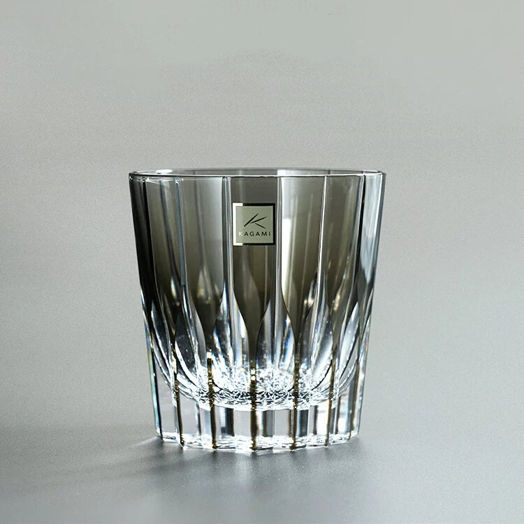 KAGAMI Edo Kiriko Crystal Luxury Starburst Whisky Glass With Gift Box