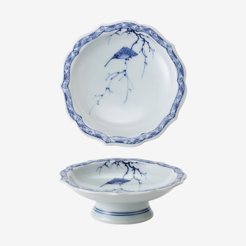 Collection d'assiettes en céramique Edanagi en Arita Ware