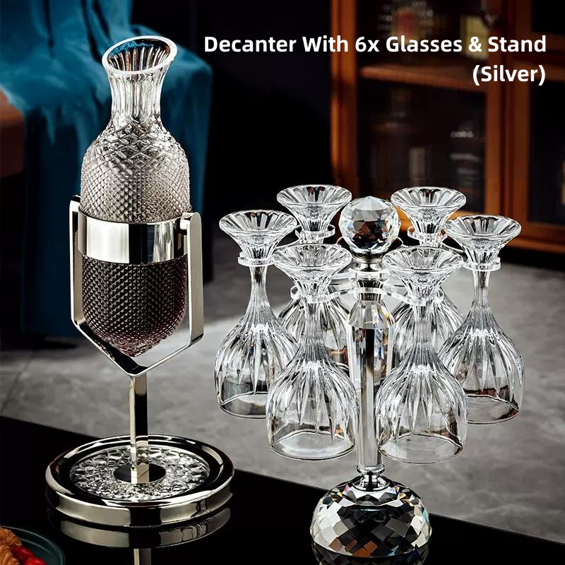 Pendulum Glass Wine Decanter Sets