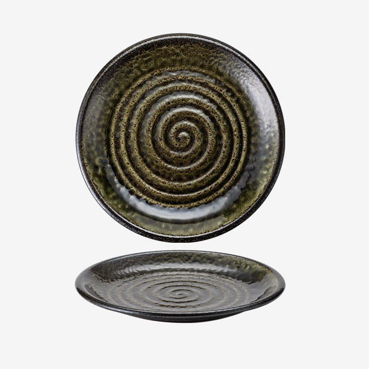 Hatsuichi Mino Ware Handcrafted Wabi Sabi Deep Plate