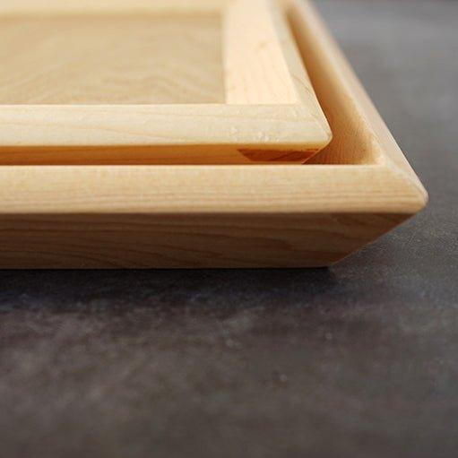 Japanese Rectangular Solid Wood Trays - MASU