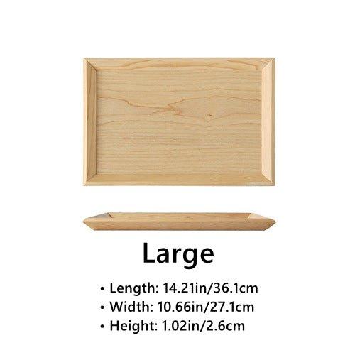 Japanese Rectangular Solid Wood Trays - MASU